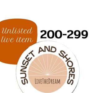 Unlisted Item 200-259: shown in LIVE show 11/10 @sunsetandshores NWT Boutique